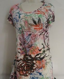 Cristina V Floral Rhinestone ScatterTop- Med